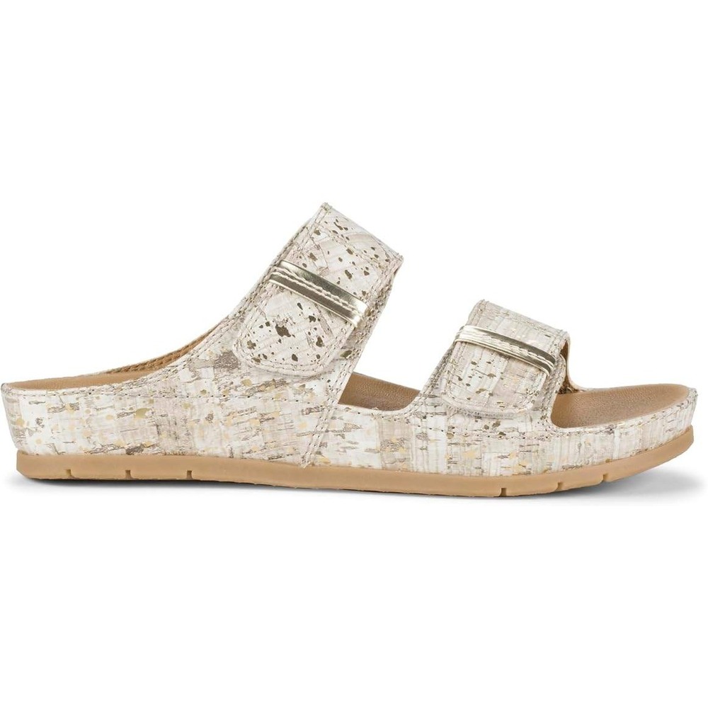 Baretraps Womens Wisteria Slide Sandals Cream Metallic Cork Print Size 11 M NWT - Picture 6 of 6